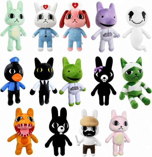 Plush Toys for Veterinary clinics,Bandage Patient, Barney, Dr. Harlow, Head Nurse, Nurse, Duckman, Ratthew, Ron,Secret Agent, Stripes Patient,Ghost,Purple Intern